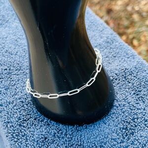 Delicate sterling silver link bracelet, made in Italy